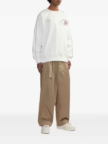 Плисирани панталон Bape Black *a Bathing Ape® черно