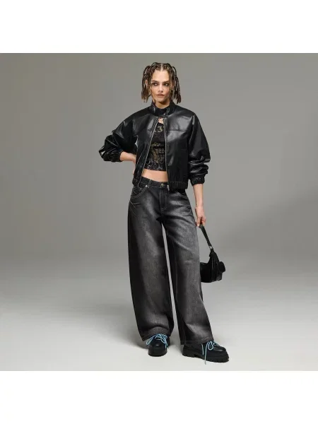 Cropp Джинси boyfriend чорний