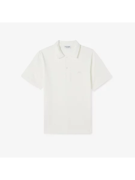 Классическое поло Lacoste белое