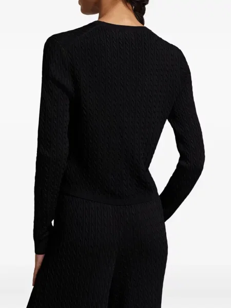 Șapcă Polo Ralph Lauren de mătase cu broderie cu dungi negru