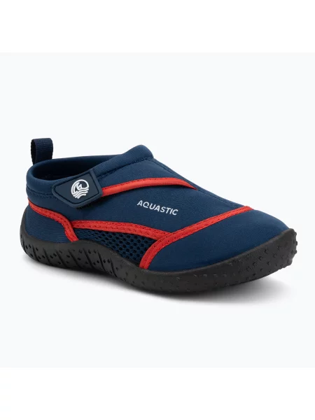 Încălțăminte de apă pentru copii AQUASTIC Nino navy blue/red roșu