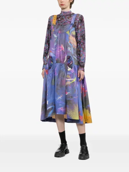 Rochie Tsumori Chisato cu imagine albastru
