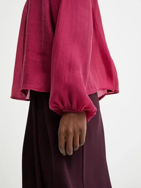 Блузка Answear.LAB однотонна бордовий