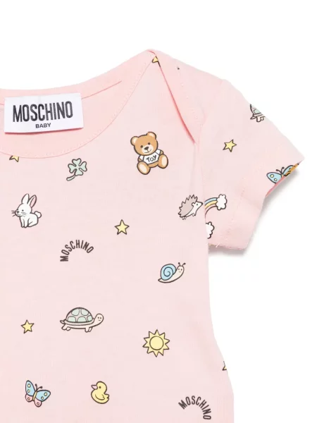 Body dziecięcy Moschino różowy