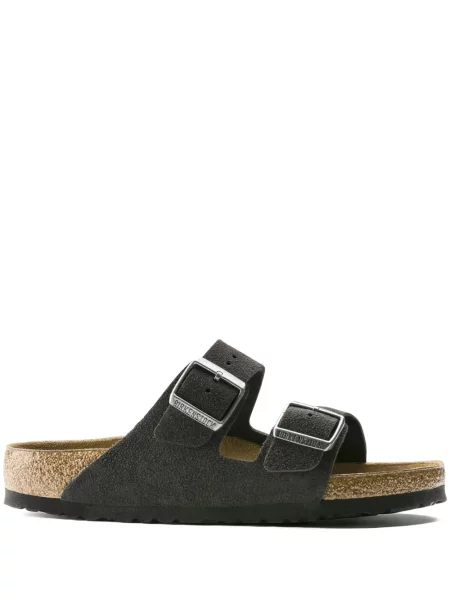 Sandale Birkenstock de catifea gri
