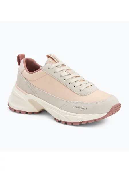 Дамски обувки Calvin Klein Hike Runner Mg Nylon Mix whisper pink/dark ecru/dusty rose бежово
