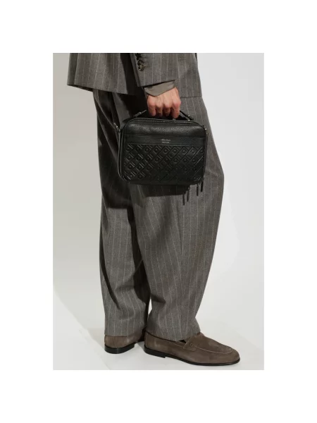 Torba crossbody Ferragamo skórzana czarna