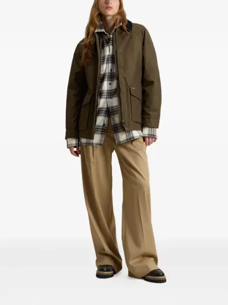 Geacă Woolrich de catifea verde