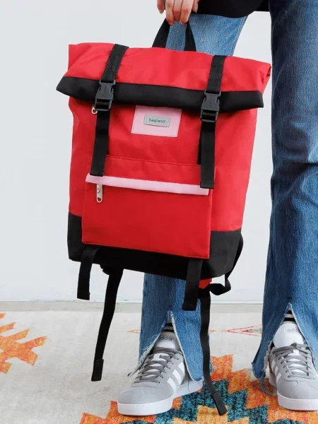 Bagland Рюкзак BGHolderRedBlackRKZK Червоний/чорний Поліестер/нейлон чорний