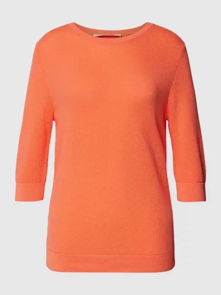 Sweter z dzianiny z fakturowanym wzorem Lanius