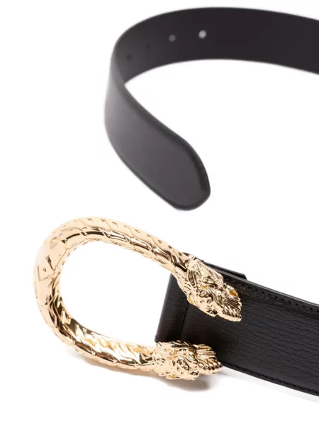 Cu centură curea Gucci din piele negru