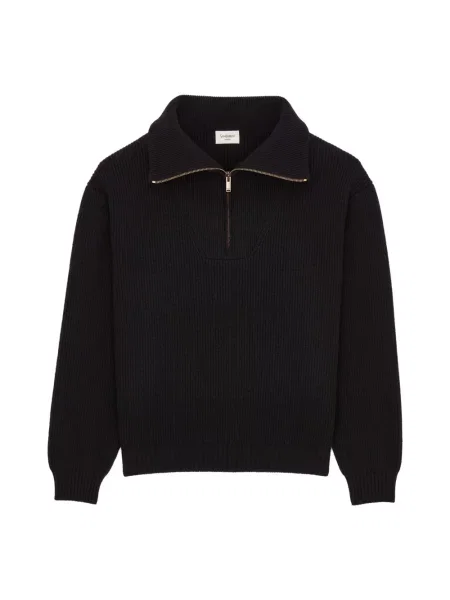 Kardigan Saint Laurent wełniany czarny