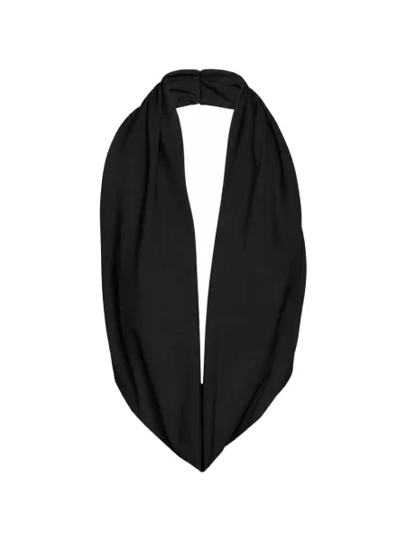 Top Medeea drapat cu gât halter negru