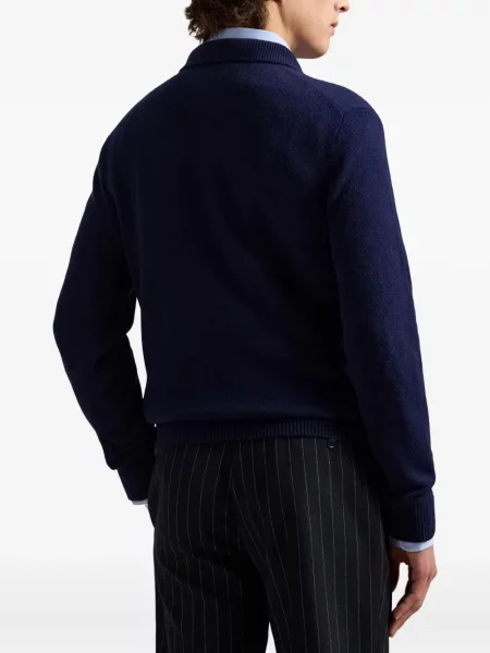 Μικρός κασκέτο Polo Ralph Lauren με χαμηλή μέση υφαίνω διαγωνίως πράσινο
