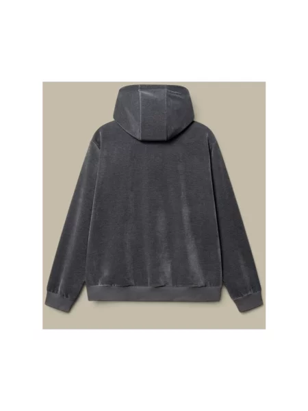 Bluza z kapturem Gabba sztruksowa szara