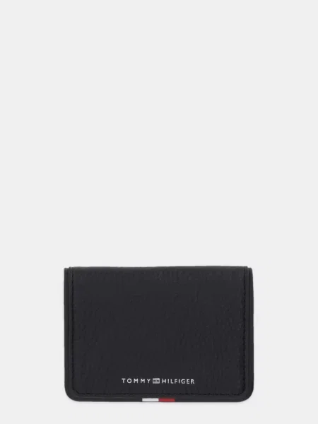 Usnjen etui za kartice Tommy Hilfiger črna
