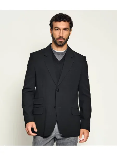 AMI Paris De lână sacou | Straight fit negru
