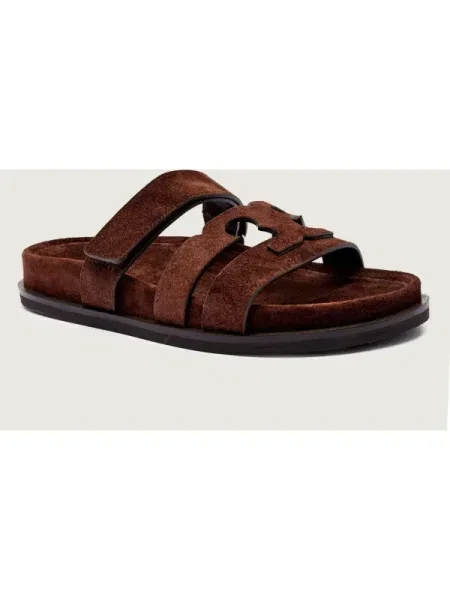 TORY BURCH De piele șlapi INES maro