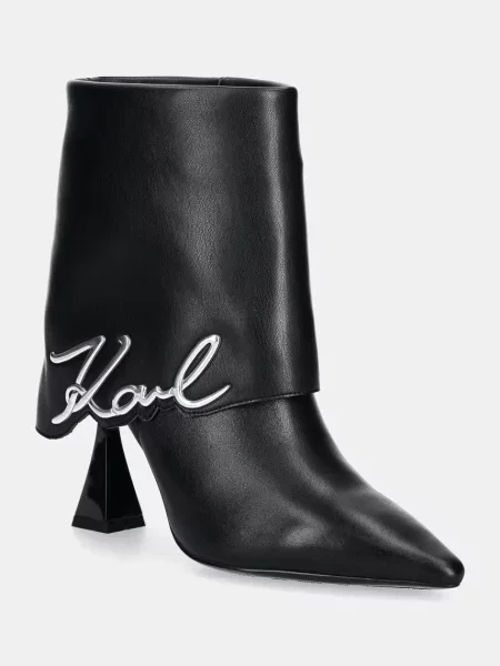 Боти Karl Lagerfeld DEBUT II с тънък черно