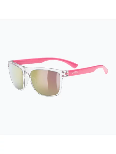 Gyerek napszemüveg UVEX Rookie Jr clear pink/mirror pink. Méret: OS fehér