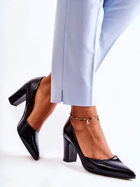 Lakované lodičky Pa2 černé