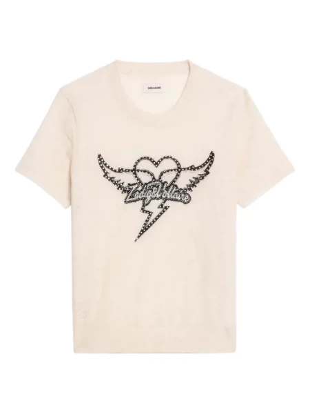 Tricou Zadig&voltaire cu motiv cu inimi