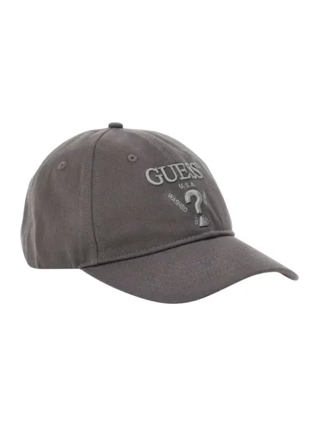 Czapka z daszkiem Guess szara