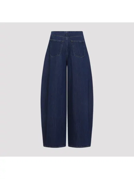 Szerokie jeansy Jil Sander niebieskie