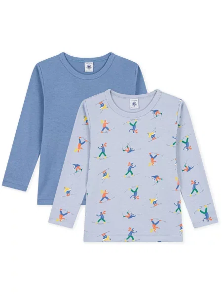 Gyerek póló Petit Bateau kék