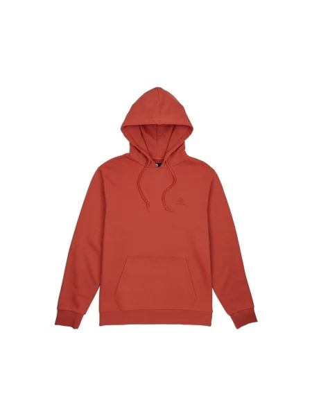 Mikina s kapucňou Converse s výšivkou červená