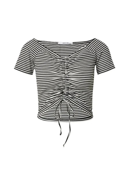 ABOUT YOU Tricou Remi negru alb