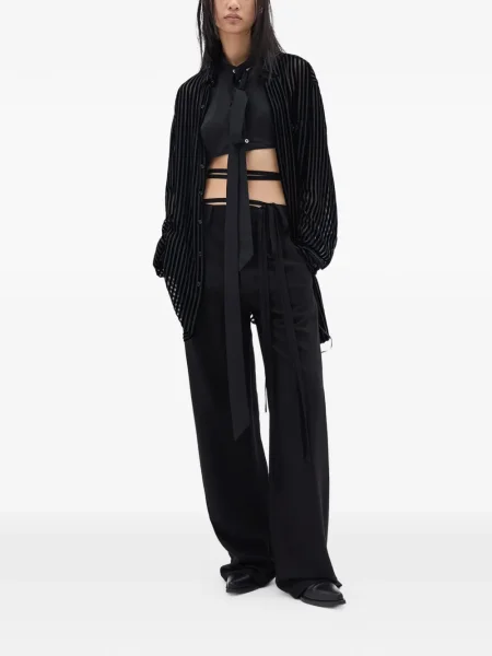 Cămașă Ann Demeulemeester cu dungi negru