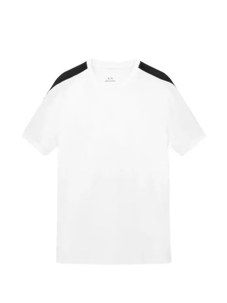Tricou Armani Exchange cu decolteu rotund scurt alb