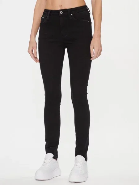 Pepe Jeans Jeansy Skinny Fit czarny