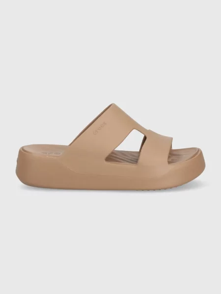 Natikači Crocs Gataway Platform H Strap rjava