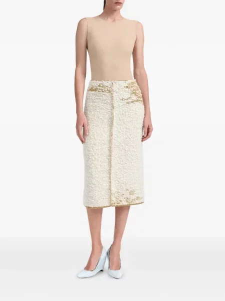 Fustă midi Maison Margiela tricotate