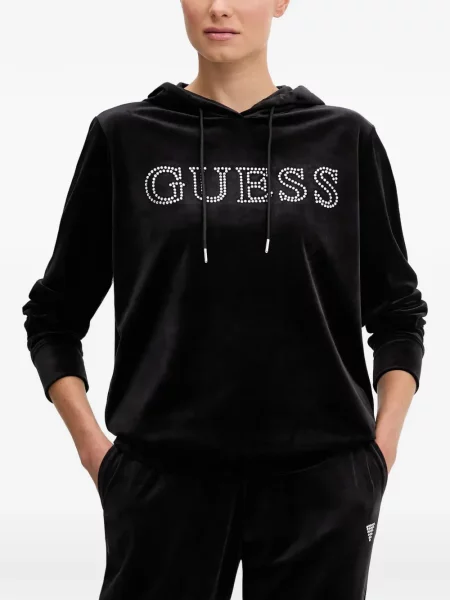 Stras hanorac cu glugă Guess negru