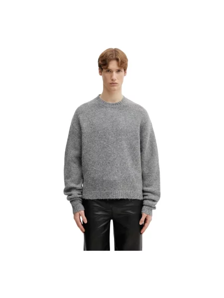 Sweter Heliot Emil wełniany szary