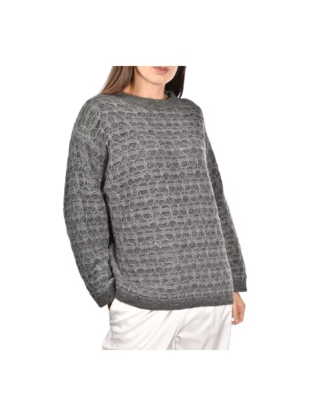 Sweter Gran Sasso wełniany szary