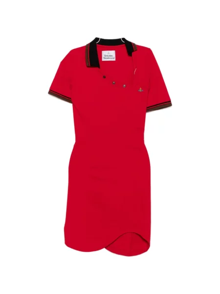 Rochie mini Vivienne Westwood asimetrică roșu