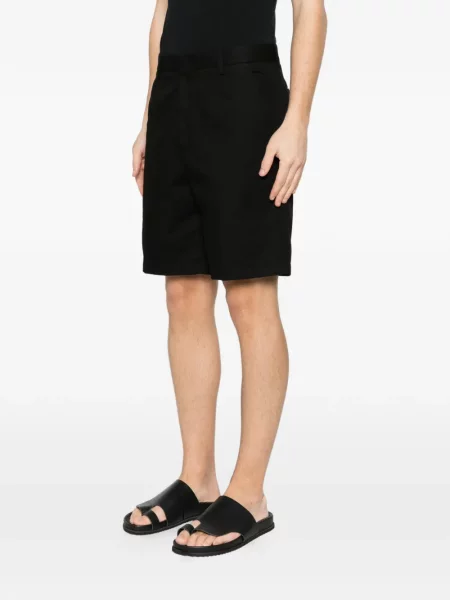 Pantaloni scurți Zegna fără toc negru