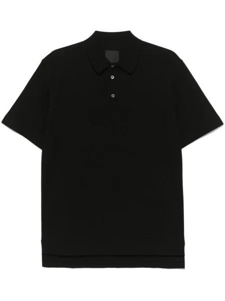Polo Givenchy cu broderie negru