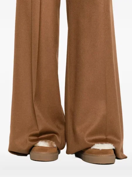 Pantaloni Max Mara plisate maro