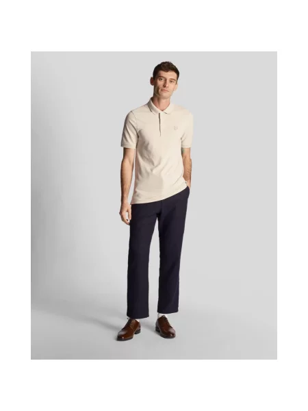 Koszulka polo Lyle & Scott beżowa