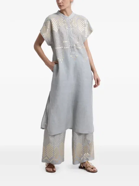 Gulerat rochie Greek Archaic Kori gri