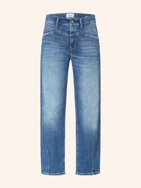 Cambio Jeansy Barrel Elin blau niebieskie