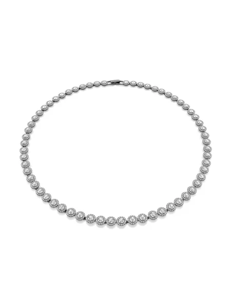 Naszyjnik Swarovski szary