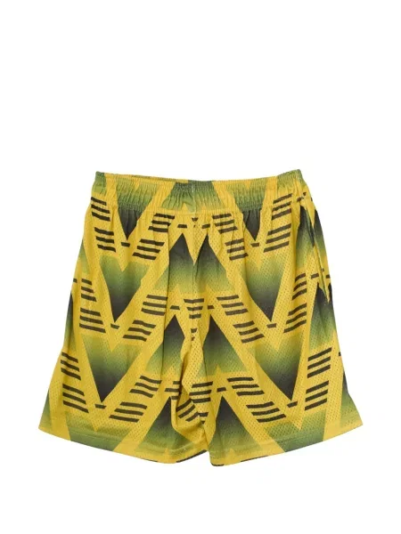 Pantaloni scurți Eric Emanuel cu imprimeu geometric galben