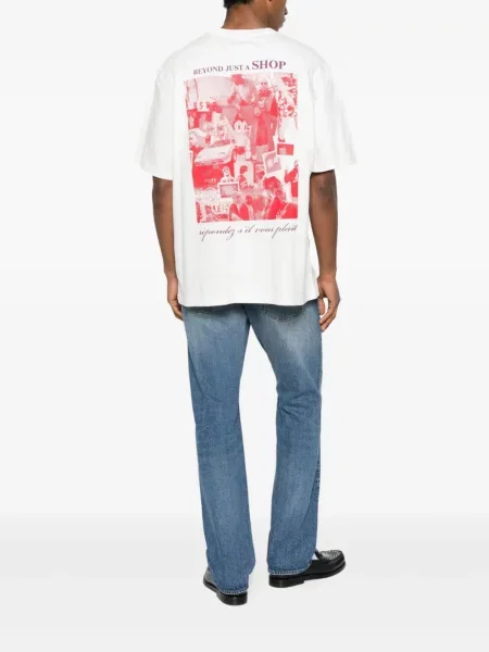 Tricou Agolde scurt alb