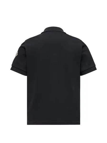 Koszulka polo dziecięca Moncler Enfant niebieska